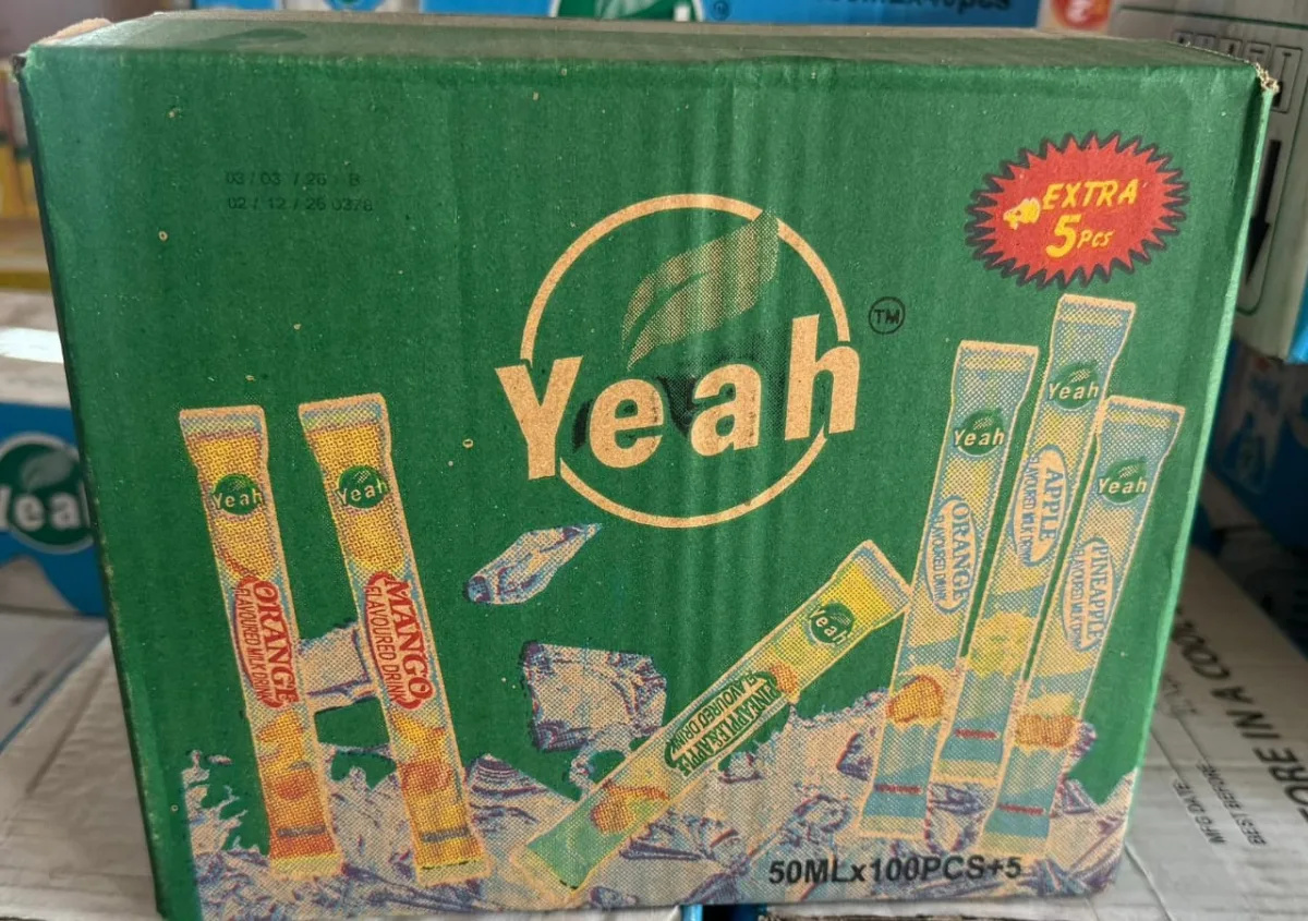 Orange Flavored drinks smail carton